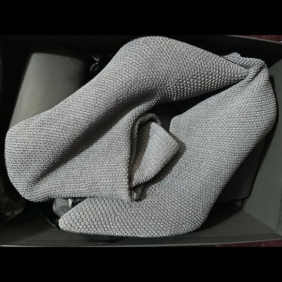 Yeezy Season 7 Graphite Bandage Knit Ankle Boot - 100MM Heel - Picture 3 of 9